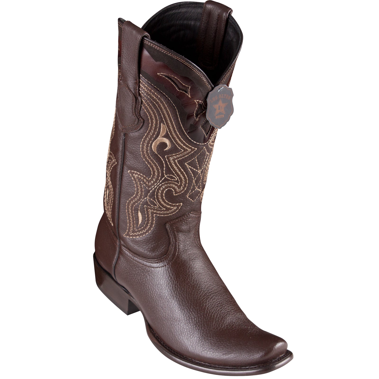 men's elk skin cowboy boots