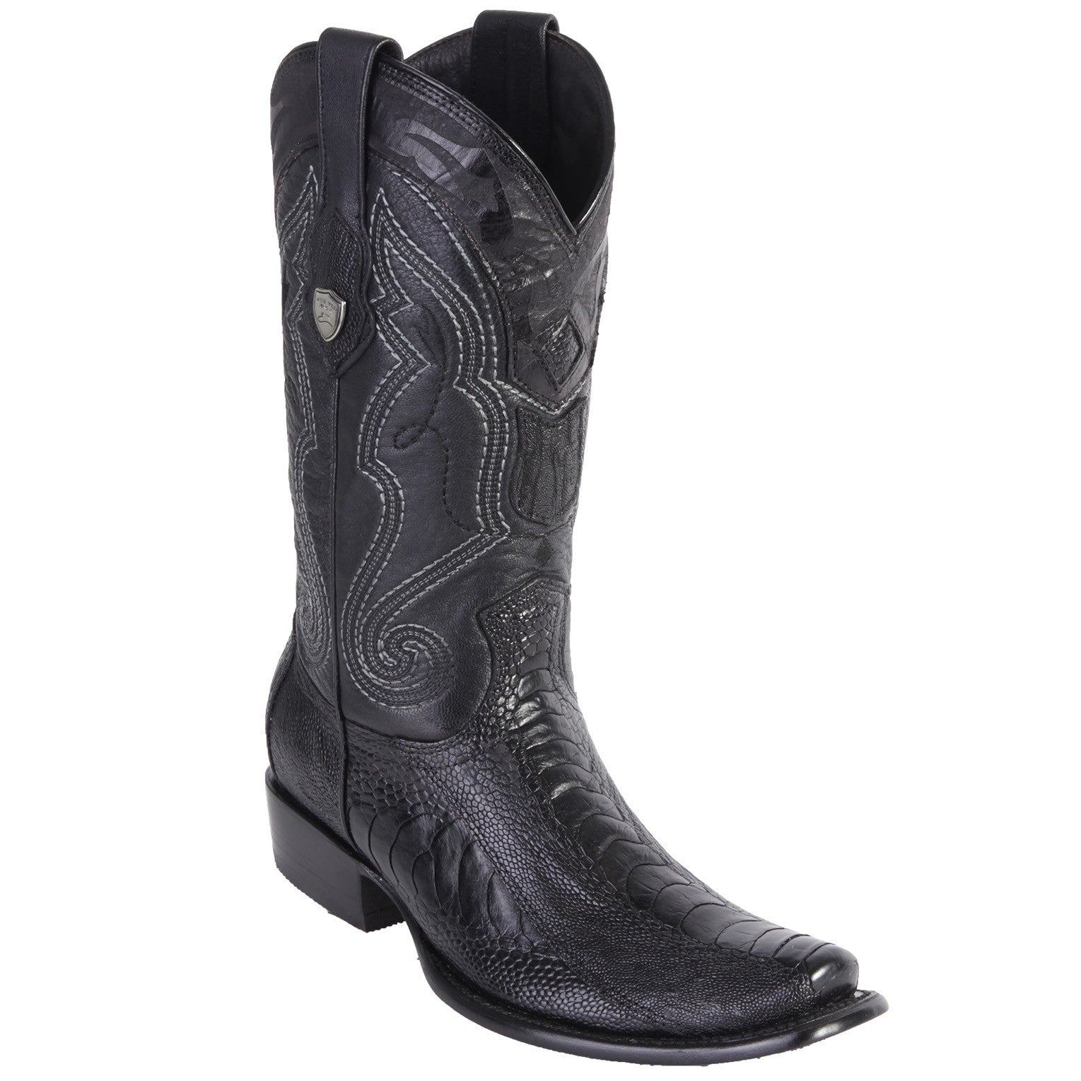 Wild West Men's Ostrich Leg Boots Dubai Toe