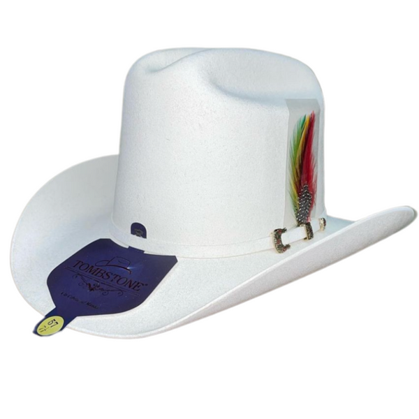 White Cowboy Felt Hat