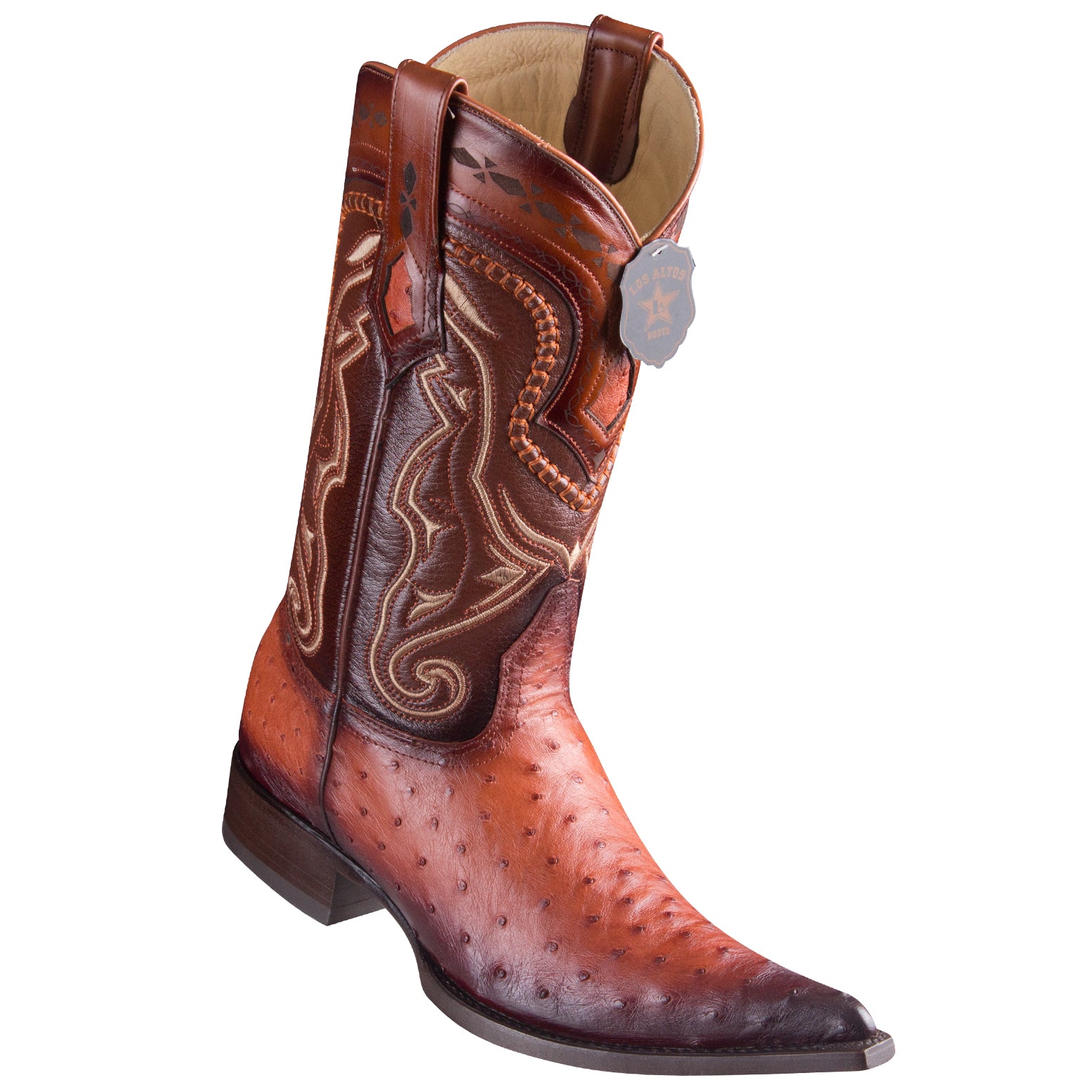 cognac color cowboy boots