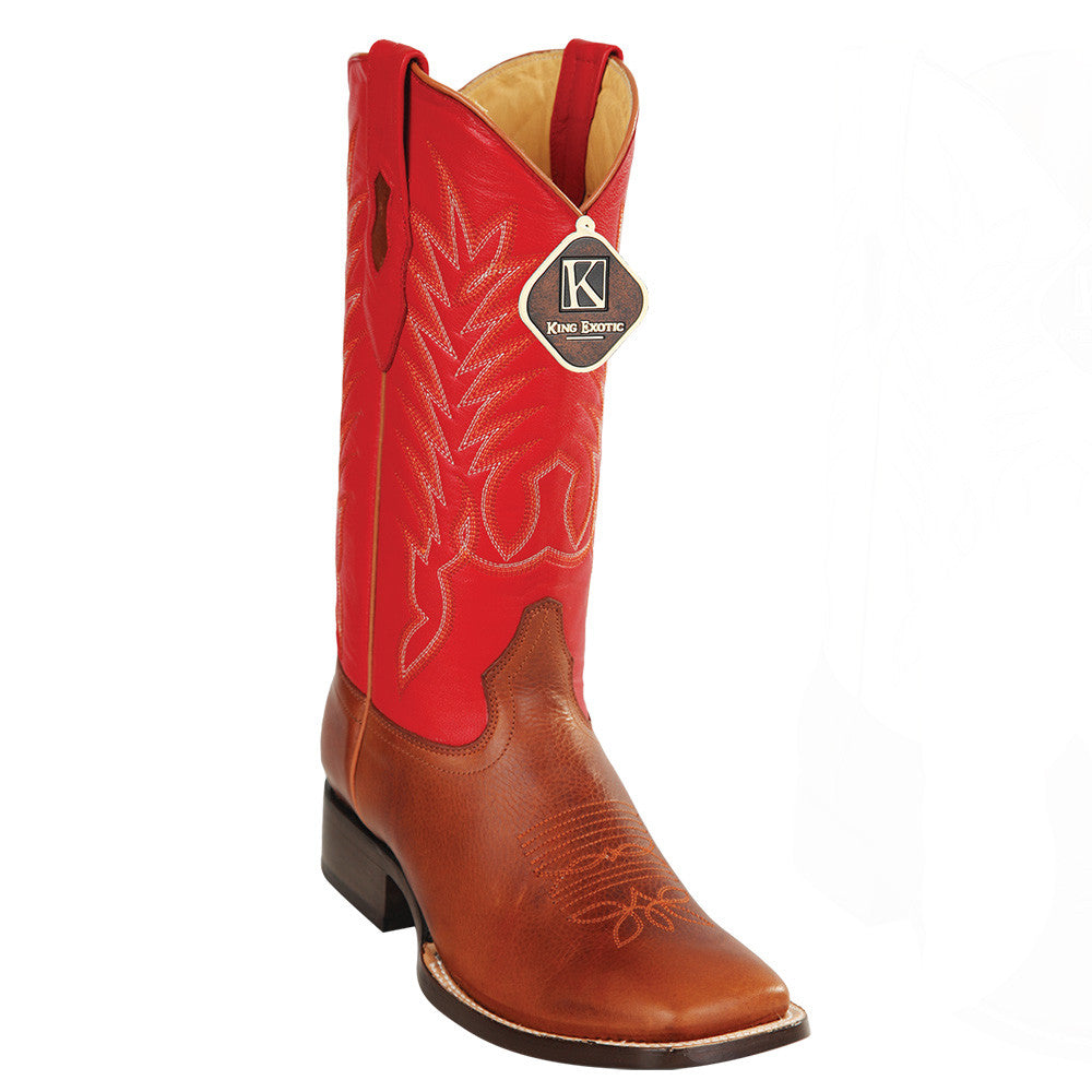 Grisly Honey Wide Square Toe Cowboy Boots