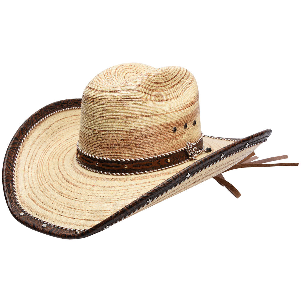 Stetson Bryce Palm Leaf Straw Wide Brim Gus Hat Straw Hats