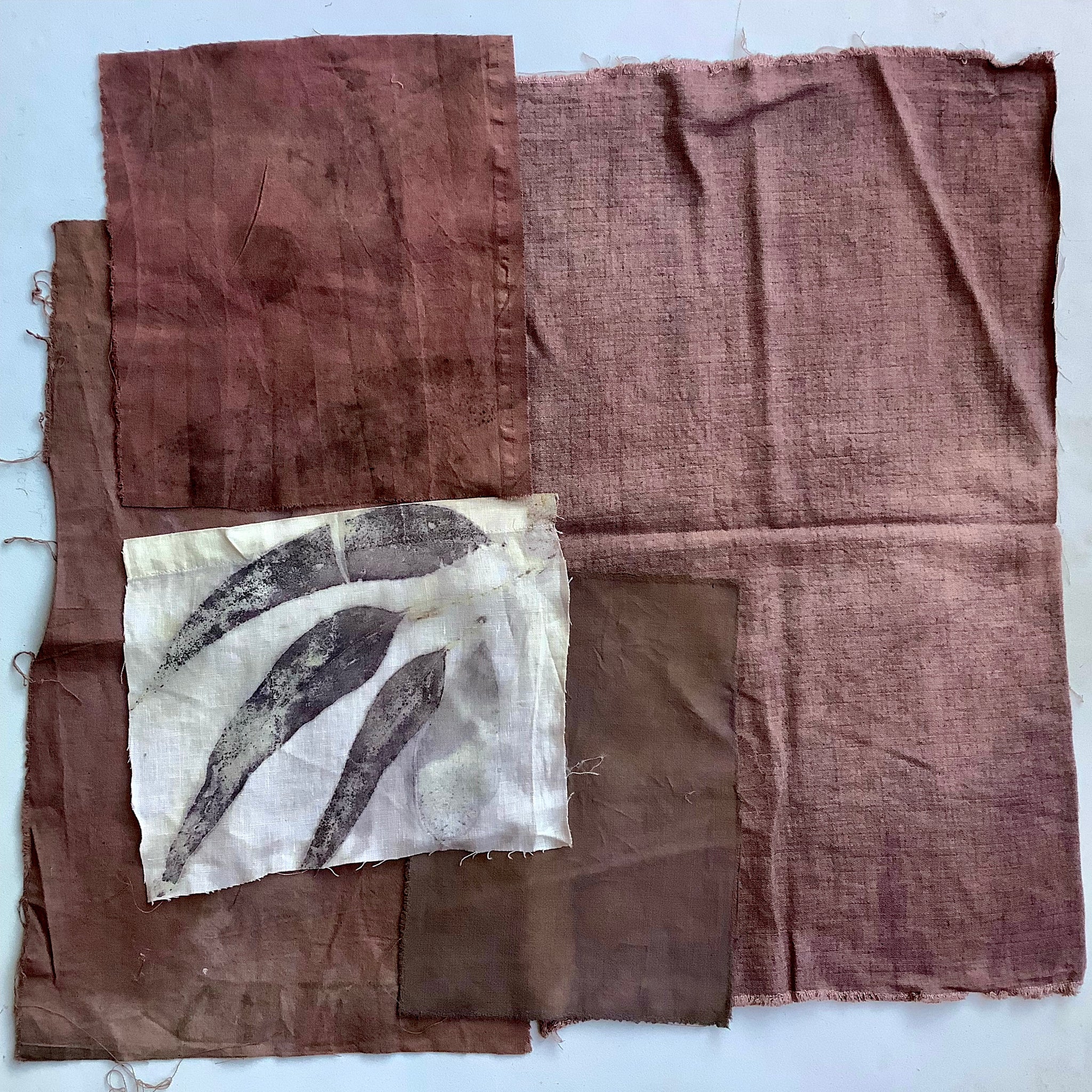 Walnut and Iron dyed Linen and Hemp - No.38
