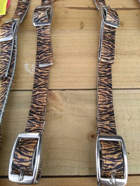 On SALE Tiger print nylon bridle