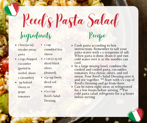 Reed's Pasta Salad Recipe