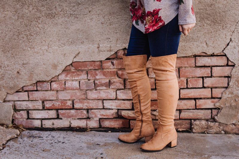 tan thigh boots