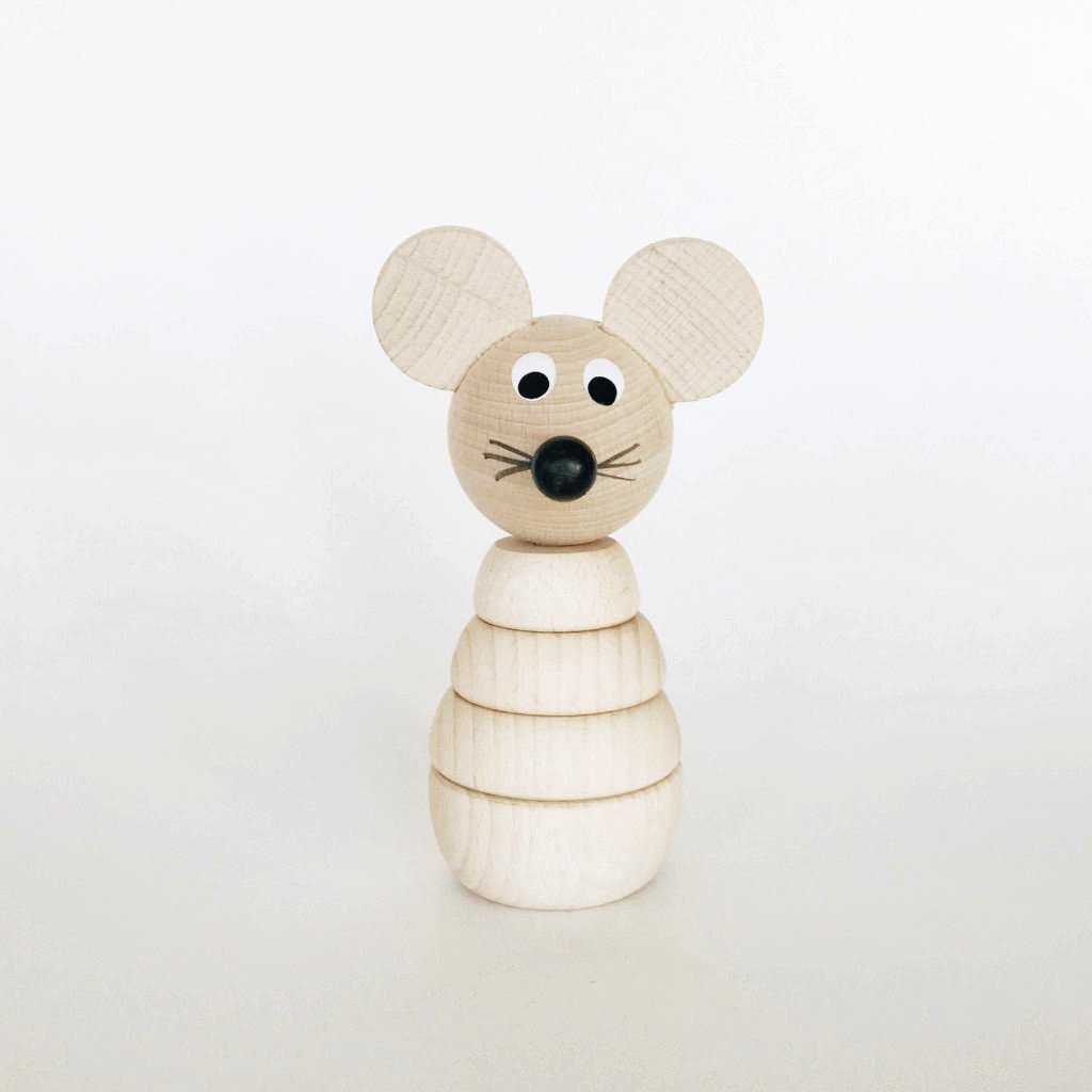 wooden stacking animals