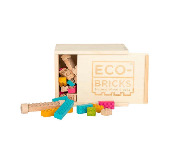 Eco Brick Color Building Set - 54 pieces - Andnest.com