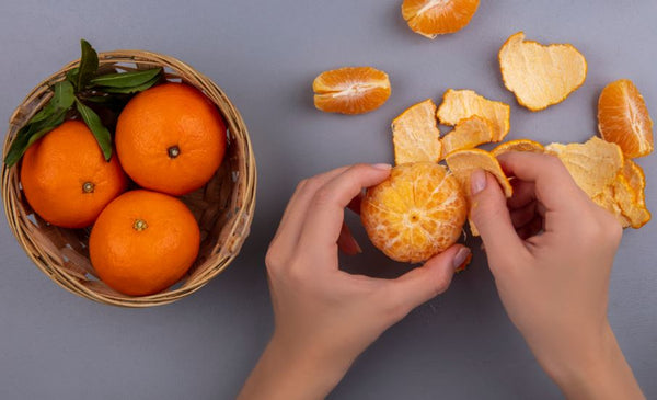 DIY orange peel powder