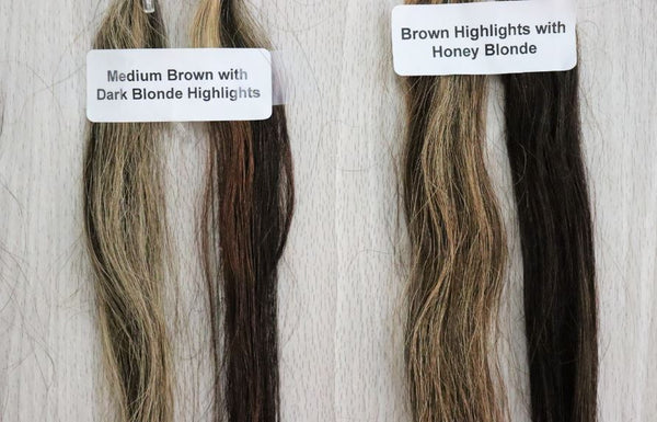 dark brown henna strand test