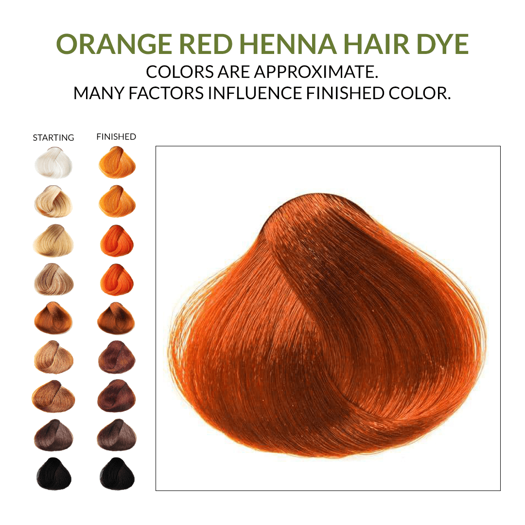 Orange Red Henna Hair Dye l The Henna Guys® l Henna For Hair