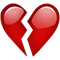 Download Broken Red Heart Emoji Icon