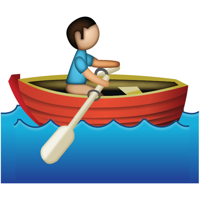 Download Man Rowing Emoji | Emoji Island