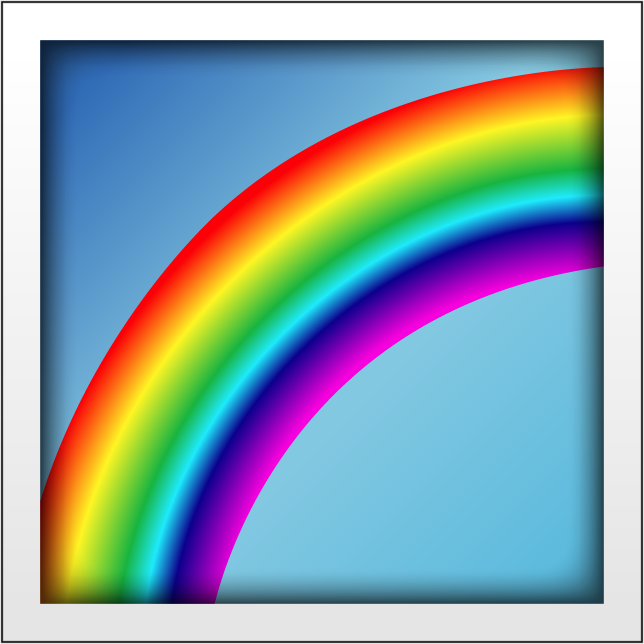 Download Rainbow Emoji Image in PNG | Emoji Island