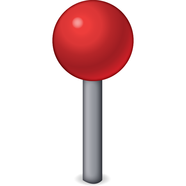 Download Red Pin Emoji Icon | Emoji Island