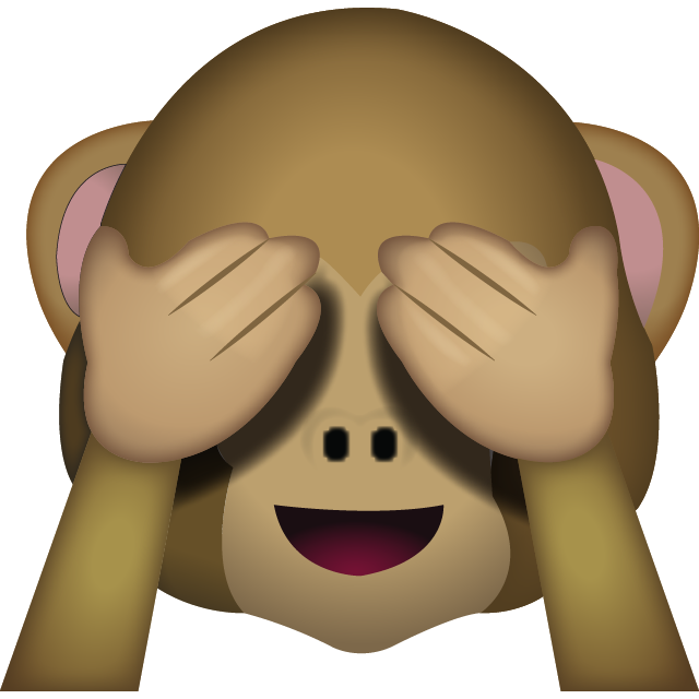 Image result for see no evil monkey emoji