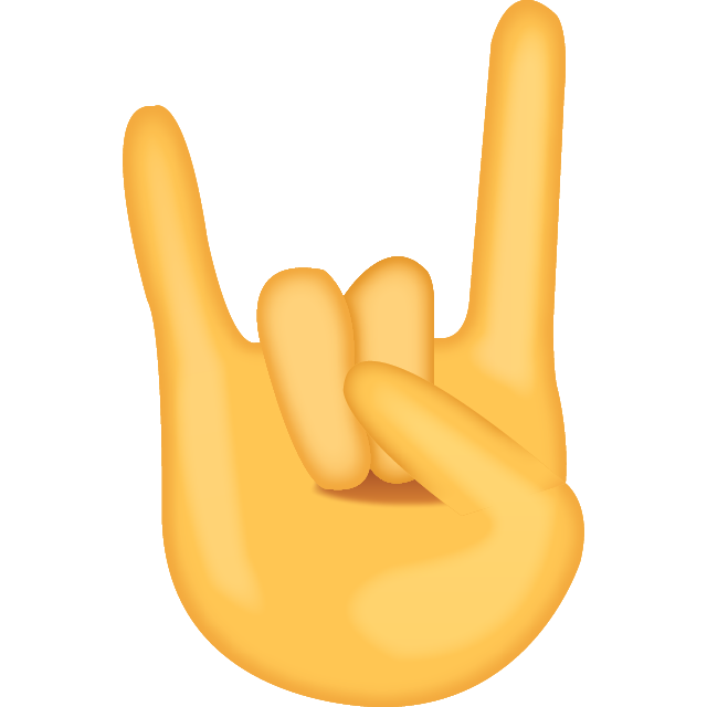 Download Sign of the Horns Emoji Emoji Island