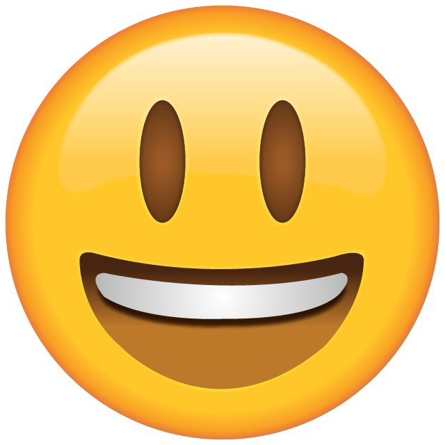 Download Smiling Emoji with Eyes Opened | Emoji Island