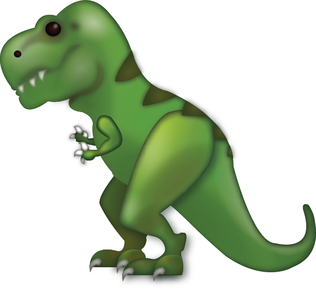 Download Tyrannosaurus Rex Iphone Emoji Icon in JPG and AI | Emoji Island