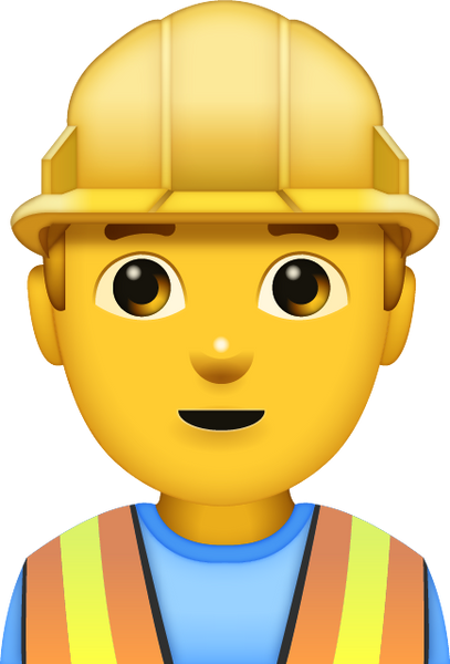 Man Construction Worker [Free Download All Emojis] | Emoji Island