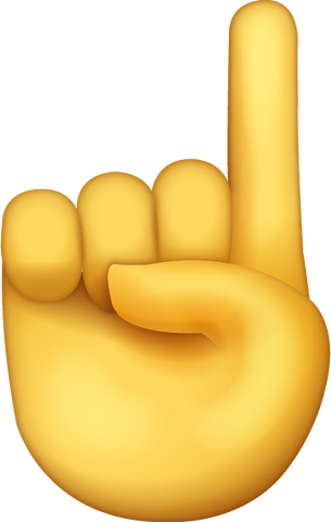 Index Finger Emoji [Free Download All Emojis] | Emoji Island