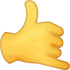 Download Call Me Hand Iphone Emoji JPG