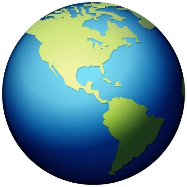 Download Earth Globe Americas Emoji | Emoji Island