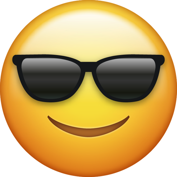 Download Sunglasses Cool Iphone Emoji Icon in JPG and AI | Emoji Island