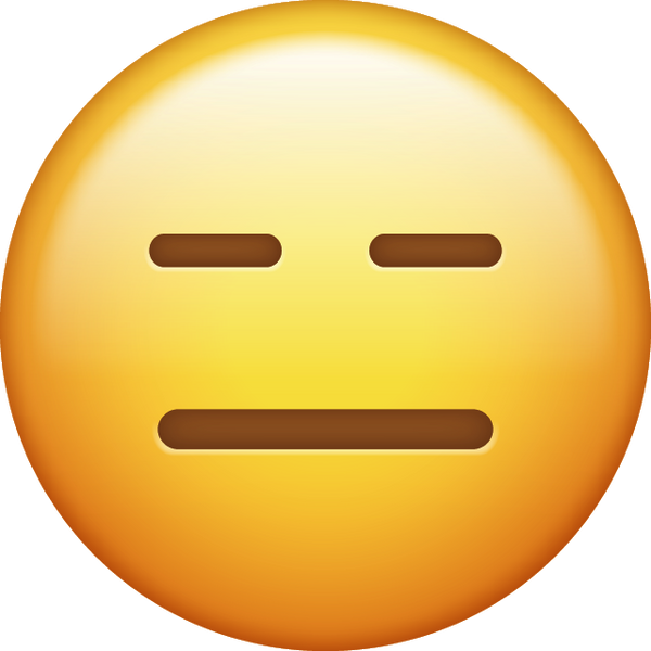 Expressionless Emoji [Free Download IOS Emojis] | Emoji Island