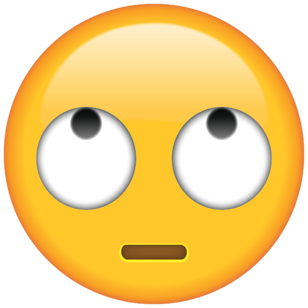 Eye Roll Emoji [Free Download in PNG] | Emoji Island