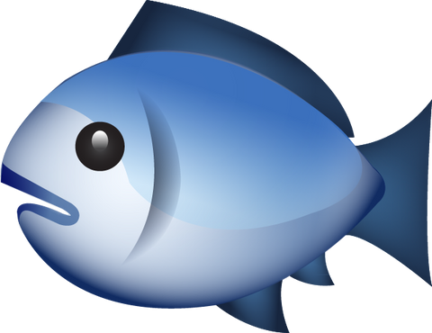Blue Fish Cartoon Png