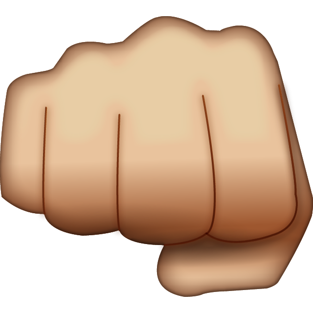 Download Fist Hand Emoji Icon Emoji Island