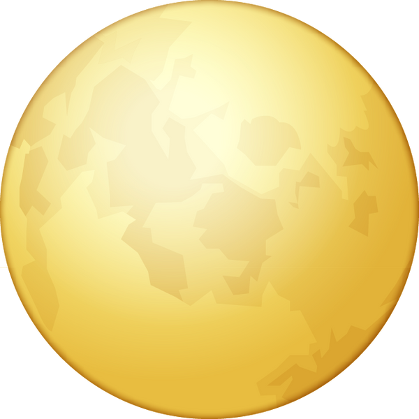 Download Full Moon Emoji Image in PNG | Emoji Island