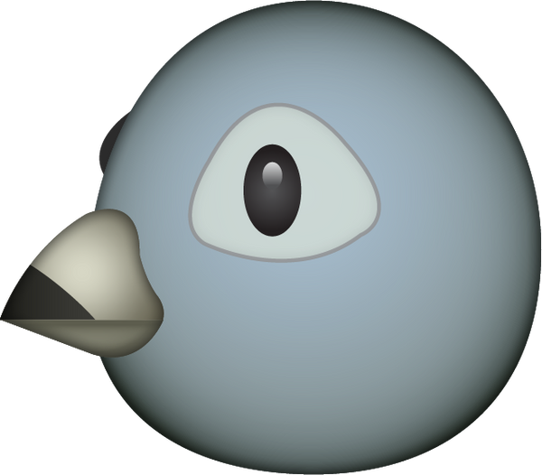 Download Grey Bird Emoji Image In Png Emoji Island
