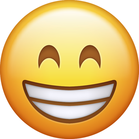  Grinning smile emoji 
