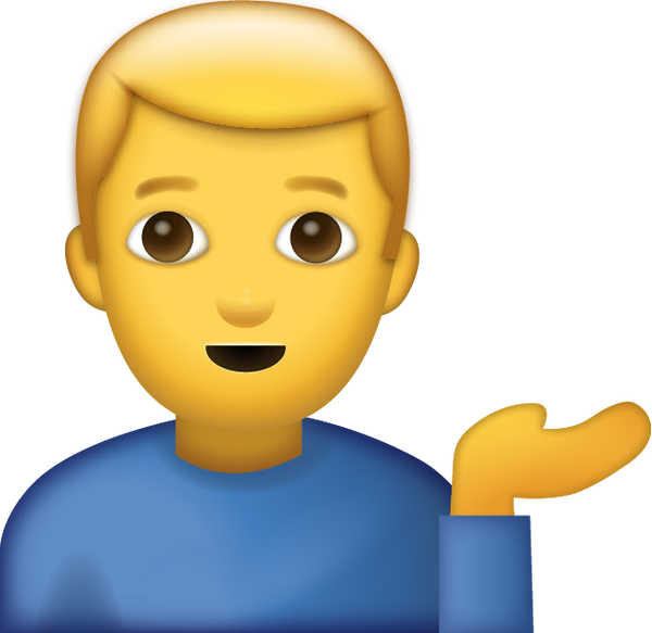 Helping Desk Man Emoji [Free Download iPhone Emojis] | Emoji Island