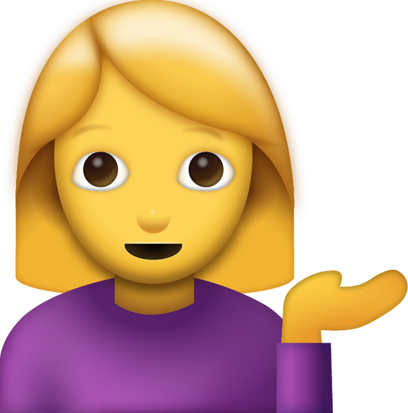 Download Information Desk Woman Iphone Emoji Icon in JPG and AI | Emoji