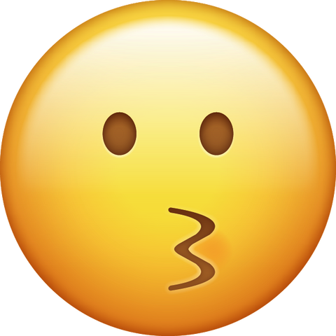 Emotionless Kiss Emoji [Free Download IOS Emojis] | Emoji ...