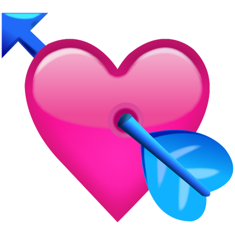 Download Pink Heart With Arrow Emoji Icon Emoji Island