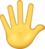 Download Raised Hand With Fingers Splayed Iphone Emoji JPG