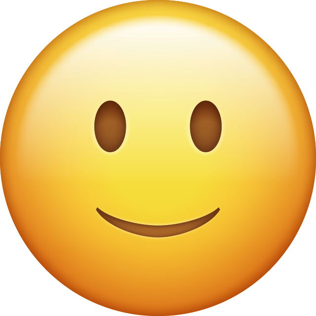 Slightly Smiling Emoji