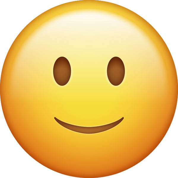 Slightly Smiling Emoji [Free Download IOS Emojis] | Emoji Island