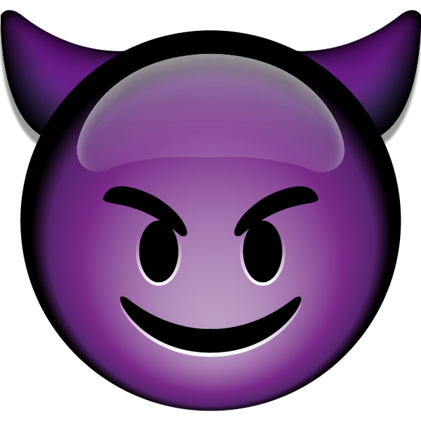 Download Smiling Devil Emoji Icon Emoji Island