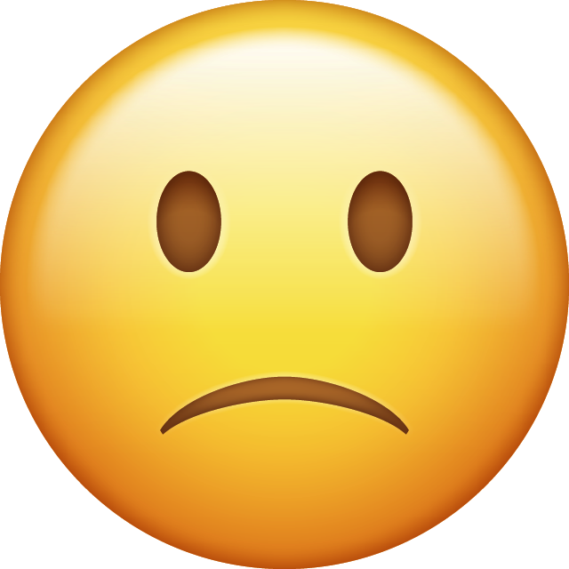 Unhappy Emoji [Free Download IOS Emojis] | Emoji Island