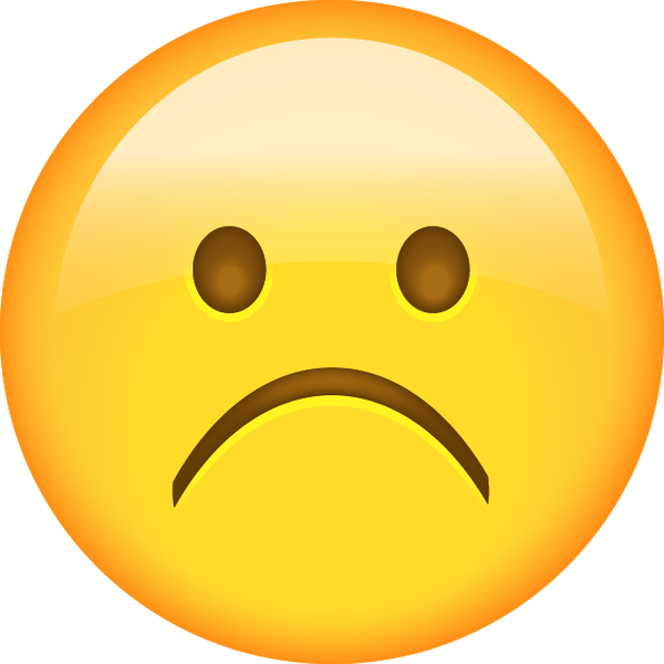  Emoji with big frown 