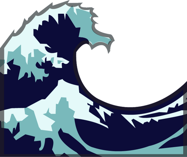 Download Water Wave Emoji Image in PNG | Emoji Island