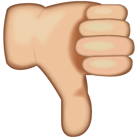 Image result for thumbs down