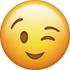 Download Wink Iphone Emoji Image