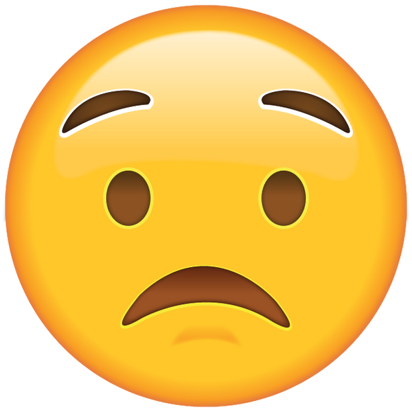 Download Worried Face Emoji | Emoji Island