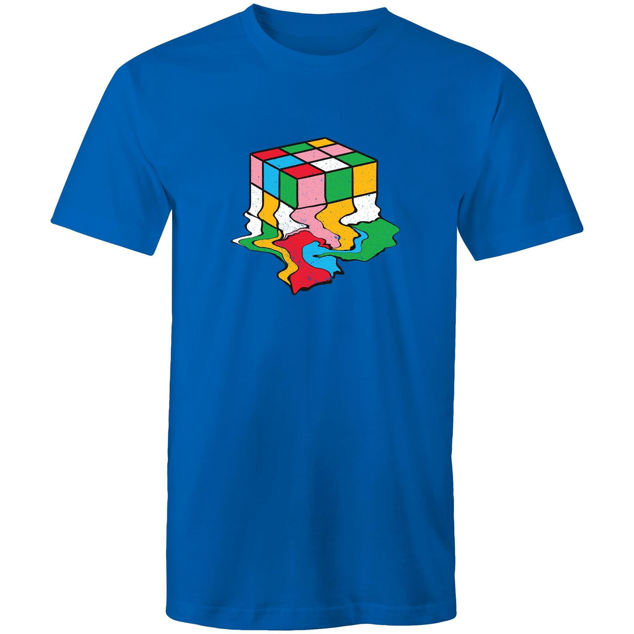 Buy Men's Melting Rubiks Cube T-shirt Online - The Hippie House